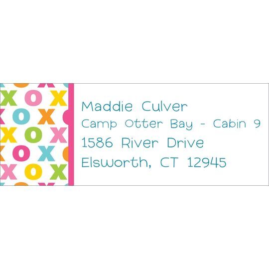 Hugs and Kisses Return Address Labels